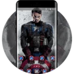 captain america peace theme android application logo